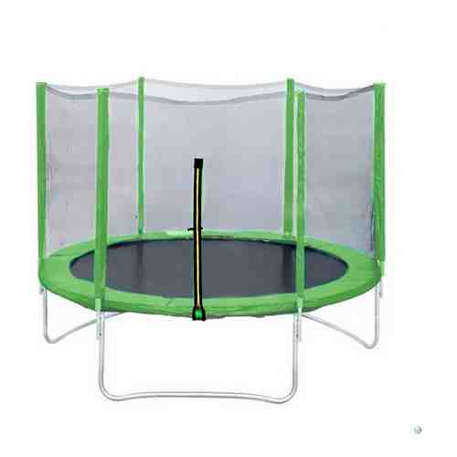 Батут DFC Trampoline Fitness 12ft наружн.сетка, св.зеленый (366см)