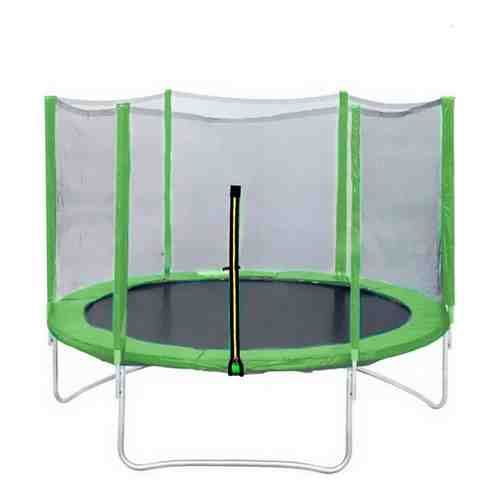 Батут DFC Trampoline Fitness 6ft наружн.сетка, св.зеленый (183см)