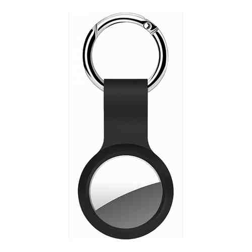 Брелок Deppa для AirTag, силикон, черный (с кольцом для ключей) арт. 141967