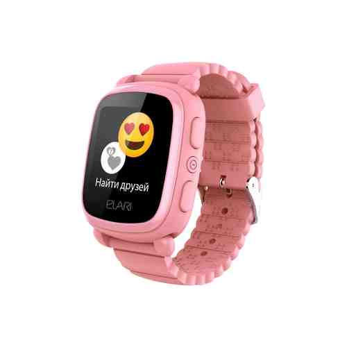Часы-телефон ELARI детские KidPhone 2 GPS, розовые арт. 104452