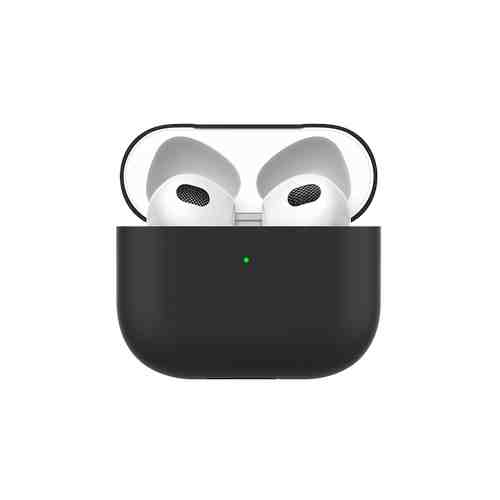 Чехол Deppa для футляра наушников Apple AirPods (3-го поколения), силикон, черный арт. 148099