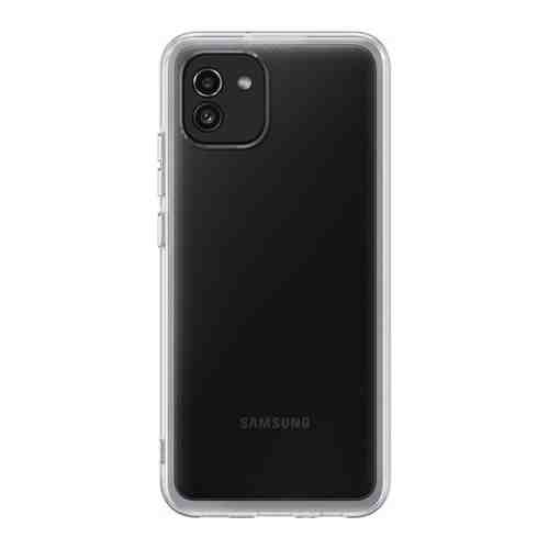 Чехол (клип-кейс) Samsung Galaxy A03 Soft Clear Cover прозрачный (EF-QA035TTEGRU)