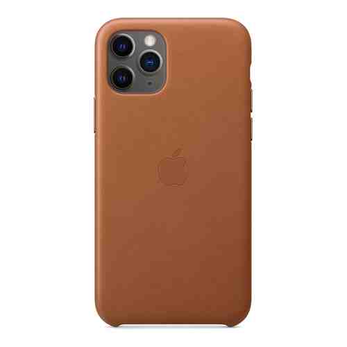 Чехол-крышка Apple для iPhone 11 Pro Max, кожа, коричневый арт. 118245