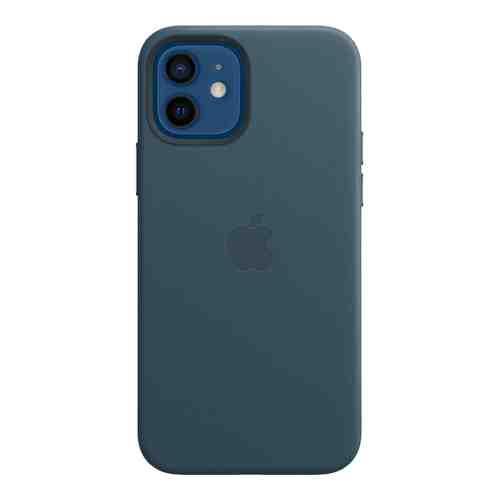 Чехол-крышка Apple MHKE3ZE/A MagSafe для iPhone 12 / 12 Pro, кожа, синий арт. 136304