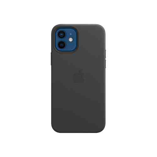 Чехол-крышка Apple MHKG3ZE/A MagSafe для iPhone 12 / 12 Pro, кожа, черный арт. 136302