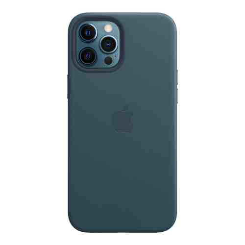 Чехол-крышка Apple MHKK3ZE/A MagSafe для iPhone 12 Pro Max, кожа, синий арт. 136301