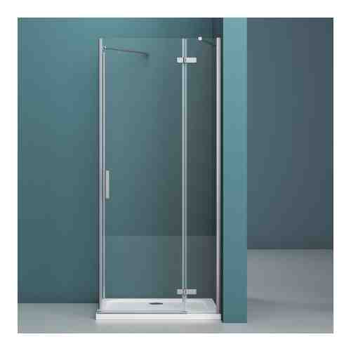 Дверное полотно BelBagno Kraft 100х195 прозрачное, хром (KRAFT-60/40-C-Cr)