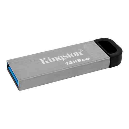 Флеш Диск Kingston 128Gb DataTraveler Kyson DTKN/128GB USB3.1 серебристый/черный (DTKN/128GB)