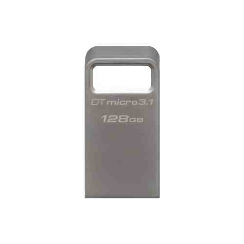 Флеш-диск Kingston 128Gb DataTraveler Micro 3.1 DTMC3/128GB USB3.1 серебристый