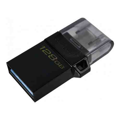 Флеш-диск Kingston 128Gb DataTraveler microDuo 3 G2 DTDUO3G2/128GB USB3.0 черный