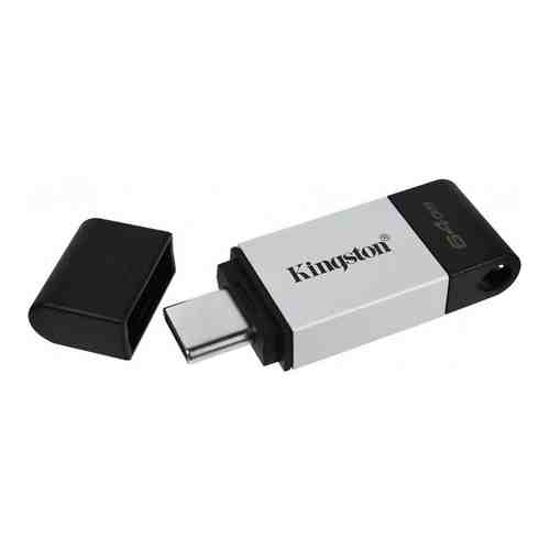 Флеш Диск Kingston 64Gb DataTraveler 80 DT80/64GB USB3.0 черный (DT80/64GB)
