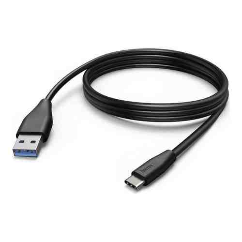 Кабель HAMA 00183343 USB Type-C (m) USB A(m) 3м черный