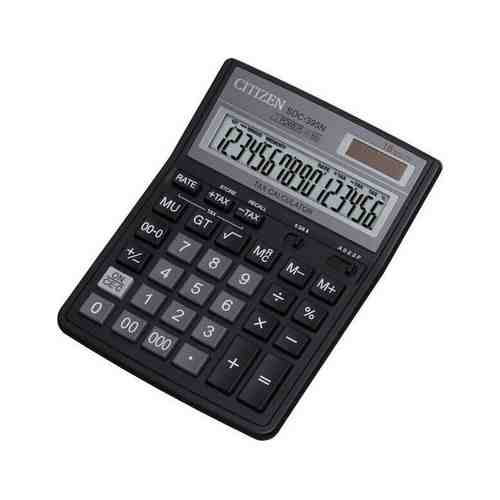 Калькулятор бухгалтерский Citizen SDC-395 N черный 16-разр.