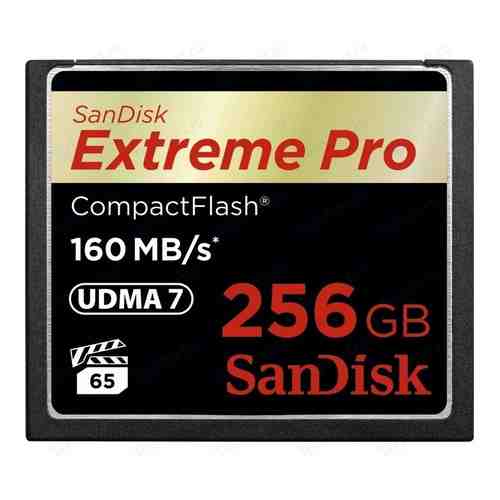 Карта памяти Sandisk Extreme Pro CF 160MB/s 256 GB VPG 65, UDMA 7 (SDCFXPS-256G-X46)