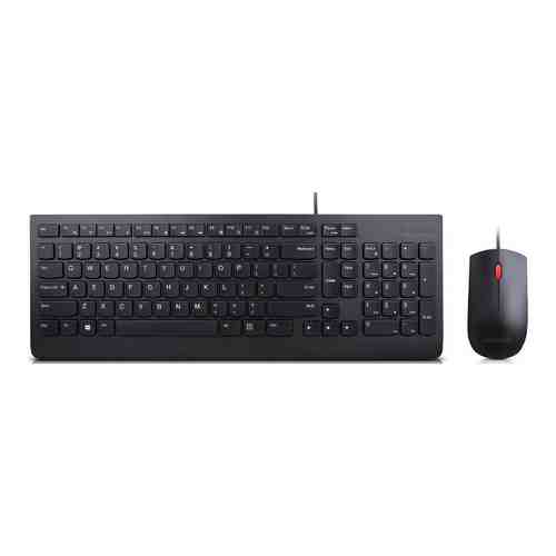 Клавиатура+мышь Lenovo Wired Combo Essential, черный (4X30L79912)