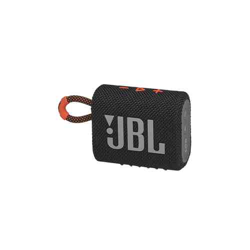Колонка портативная JBL GO 3, черно-оранжевая арт. 154087