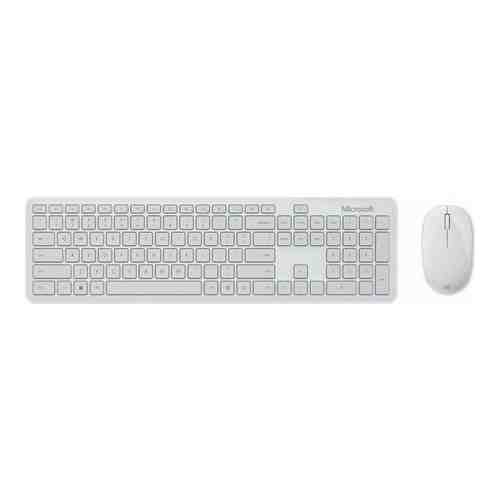 Комплект клавиатура и мышь Microsoft Bluetooth Desktop клав-светло-серый мышь-светло-серый USB беспроводная BT slim