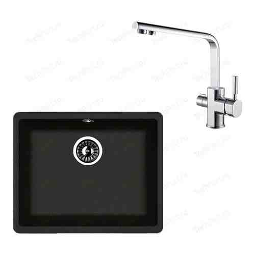 Кухонная мойка и смеситель Florentina Вега 500 Kaiser Decor под фильтр (22.320.D0500.302, 40144)