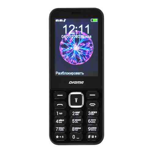 Мобильный телефон Digma Linx C281 черный (32Mb/2Sim/2.8''/240x320/0.08Mpix)