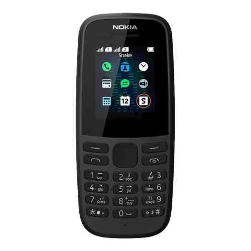 Nokia 105 (2019) Dual SIM Черный арт. 117336