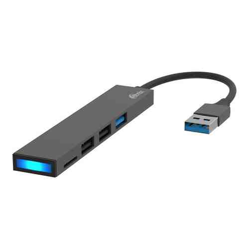 Разветвитель-картридер USB 3.0 Ritmix CR-4315 Metal