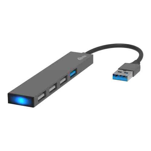Разветвитель-картридер USB 3.0 Ritmix CR-4406 Metal