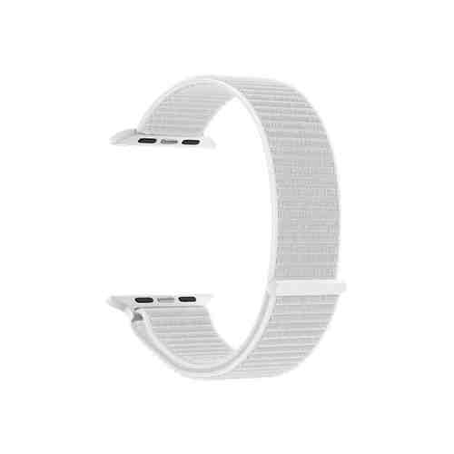 Ремешок Deppa из плетеного нейлона для Apple Watch 38-40мм на липучке, белый арт. 136443