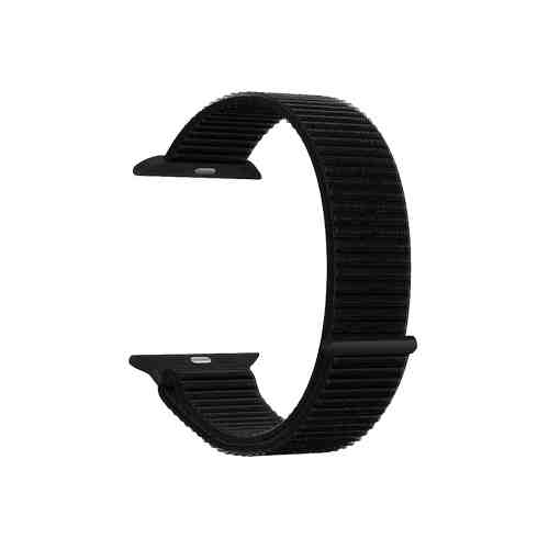 Ремешок Deppa из плетеного нейлона для Apple Watch 40мм на липучке, черный арт. 136437
