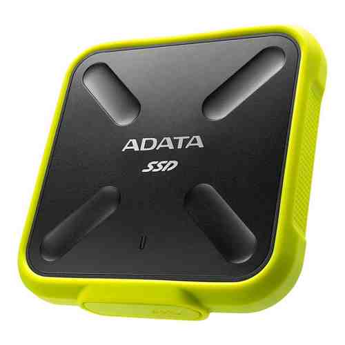 SSD накопитель ADATA 512GB SD700, External, USB 3.1, [R/W -440/430 MB/s] 3D-NAND, желтый