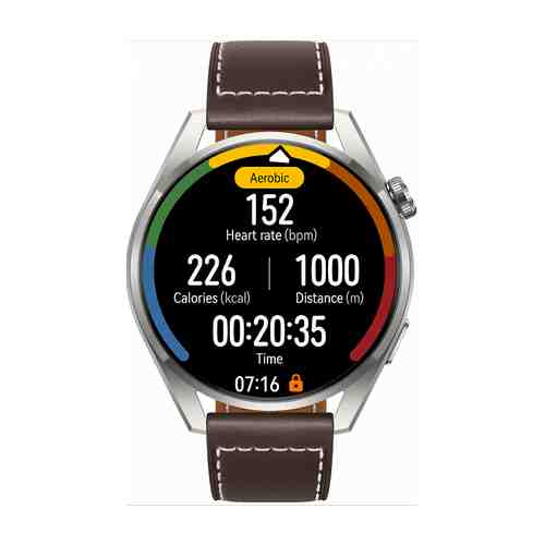 Умные часы HUAWEI Watch 3 Pro LTE 48мм, коричневый ремешок с титановым корпусом арт. 143205