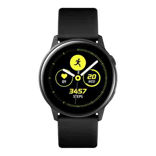 Умные часы Samsung Galaxy Watch Active, черный сатин арт. 111920