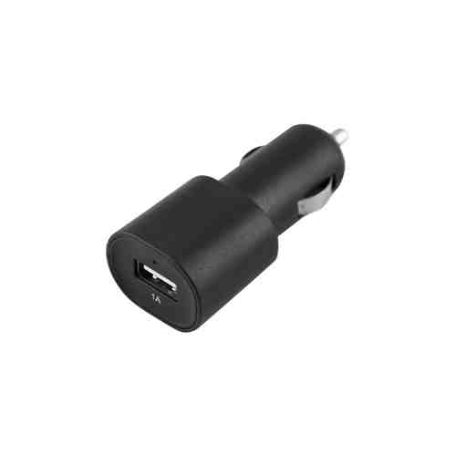 Зарядное устройство автомобильное Bron microUSB/USB 1A, черное арт. 101388
