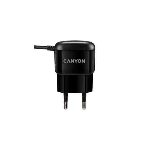 Зарядное устройство сетевое Canyon CNE-CHA044B Wall Charger MicroUSB (черный) арт. 136200
