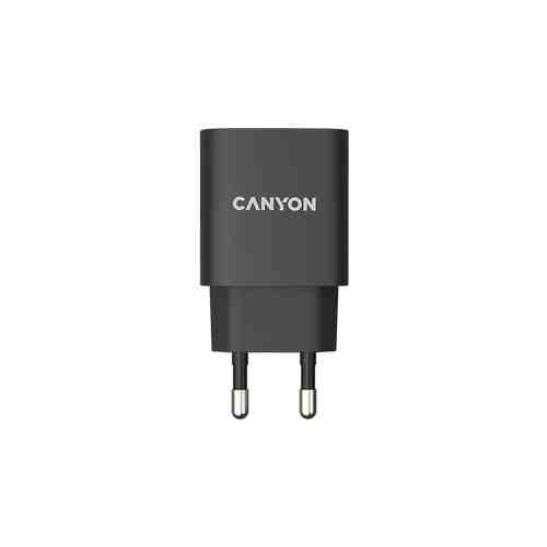 Зарядное устройство сетевое Canyon CNE-CHA20B02 USB-C, черный арт. 154139