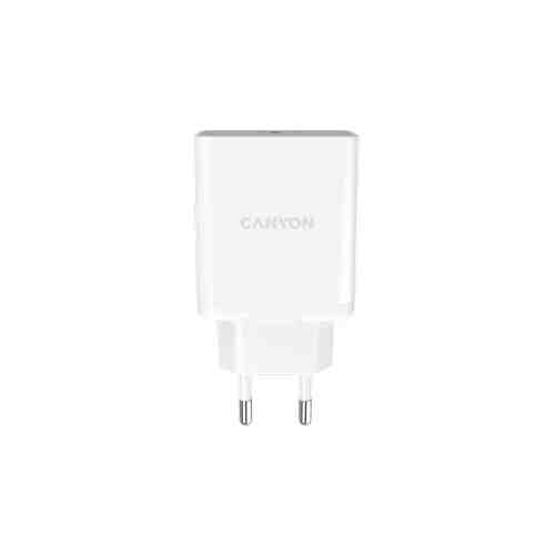 Зарядное устройство сетевое Canyon CNE-CHA20W 20W Type-C, белый арт. 142664