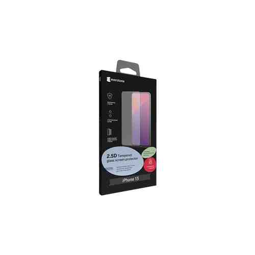 Защитное стекло Everstone для Apple iPhone 13/13 Pro 2.5D Full Glue (черная рамка) арт. 148204