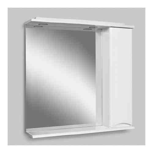 Зеркало-шкаф Am.Pm Like 80 правый, с подсветкой, белый глянец (M80MPR0801WG)