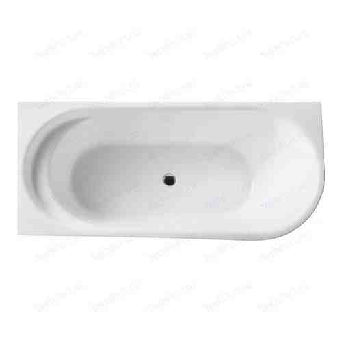 Акриловая ванна BelBagno 150x80 левая, слив-перелив хром (BB410-1500-780-L)