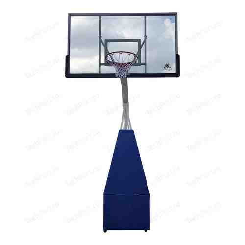 Баскетбольная мобильная стойка DFC STAND72G PRO 180x105 см стекло 12мм