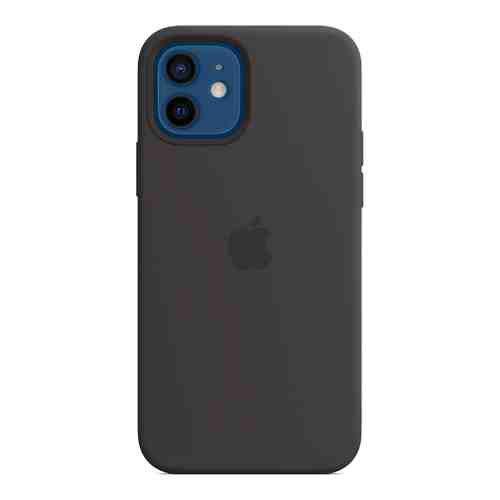 Чехол-крышка Apple MHL73ZE/A MagSafe для iPhone 12 / 12 Pro, силикон, черный арт. 136287