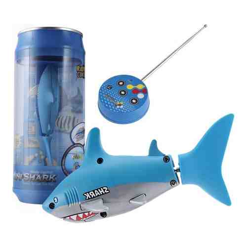 Create Toys Радиоуправляемая рыбка-акула (синяя, водонепроницаемая в банке) - 3310B-2