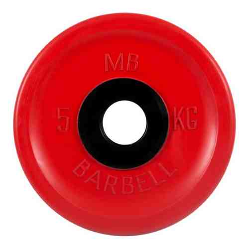Диск олимпийский MB Barbell 51 мм. 5 кг. красный ''Евро-Классик''