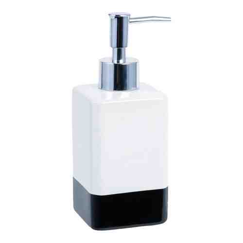 Дозатор для жидкого мыла Fixsen Text белый, черный (FX-230-1)