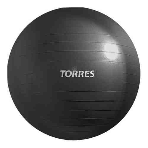 Фитбол Torres AL121185BK, 85 см, антивзрыв, с насосом, темно-серый
