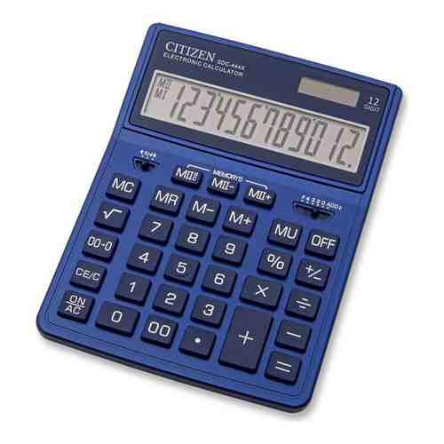 Калькулятор бухгалтерский Citizen SDC-444XRNVE темно-синий 12-разр.