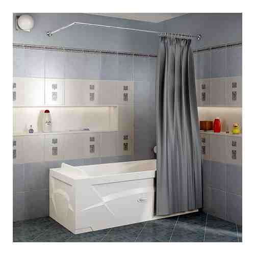 Карниз для ванны Radomir Г-образный для шторы на прямоугольную ванну 180x80 (1-12-2-0-0-992)