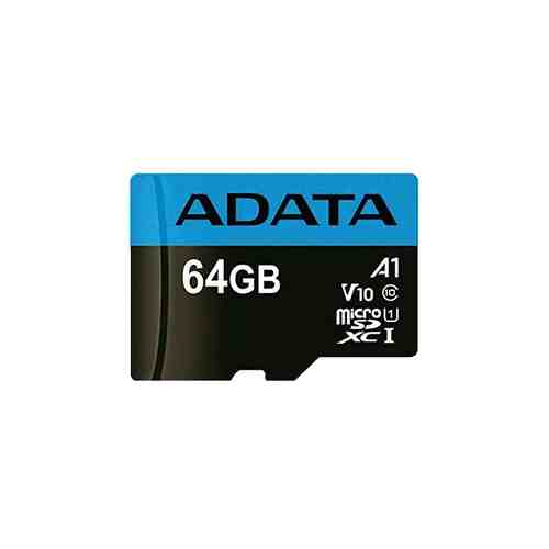Карта памяти ADATA MicroSD XC 64 ГБ class 10 (10 A1 V10 UHS-I U1) арт. 128425