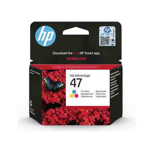 Картридж струйный HP 47 6ZD61AE многоцветный (700стр.) (2мл) для HP DJ IA Ultra 4828 (6ZD61AE)