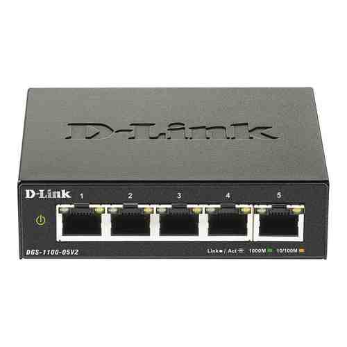 Коммутатор D-Link DGS-1100-05V2/A1A 5G настраиваемый (DGS-1100-05V2/A1A)