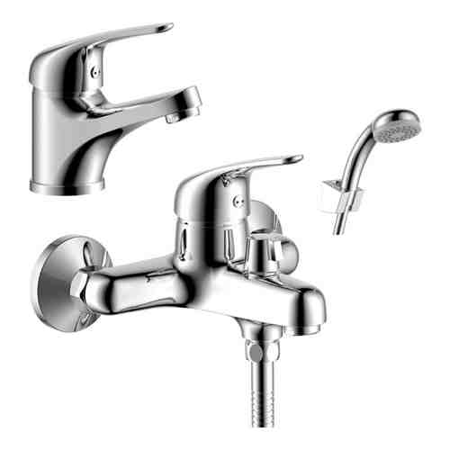 Комплект смесителей Rossinka Silvermix для раковины и ванны, с душем, хром (Y40-30, Y40-11)